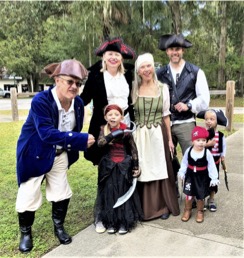 family of friendly pirates